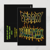engere Halloween Briefkaart (Voorkant / Achterkant)