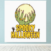 engere halloween canvas afdruk (Insitu (Houten vloer))