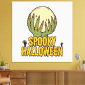 engere halloween canvas afdruk (Insitu (Woonkamer))