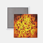 Engerige Oranje Ramen Magneet (Voorkant / Achterkant)