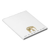 Engevaarerment African Safari Elephant Notitieblok (Schuin)