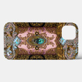 Enghelryste Franse Monogram X Case-Mate iPhone Case (Achterkant (horizontaal))