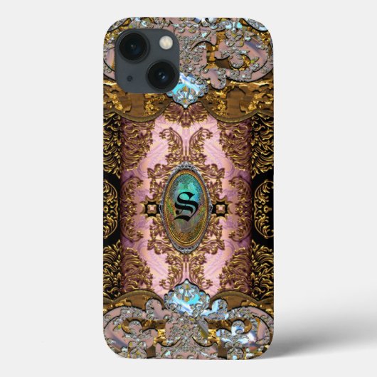 Enghelryste French Monogram X Case-Mate iPhone Case (Achterkant)