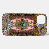 Enghelryste French Monogram X Case-Mate iPhone Case (Achterkant (horizontaal))