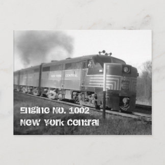 engine1002, engine nr. 1002New York Central Briefkaart