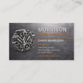 Engine Diagnostics Auto Motor Metallic Visitekaartje (Voorkant)