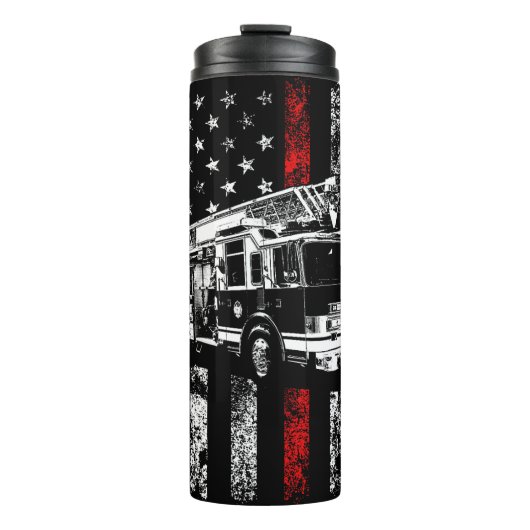 Engine Over Thin Red Flag Thermosbeker (Voorkant)