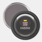 Engine Start Stop Button voor Nerd Geeks Magneet (Voorkant / Achterkant)