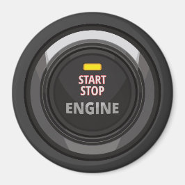 Engine Start Stop Button voor Nerd Geeks Magneet