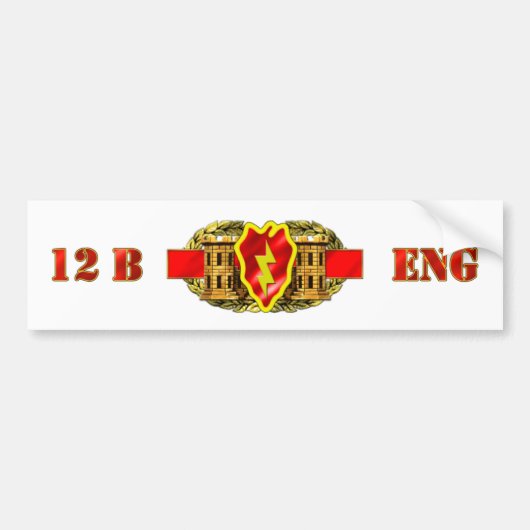ENGINEER 12B 25E ID BUMPERSTICKER (Voorkant)