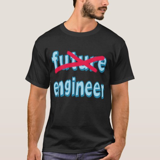 Engineer Afstuderen producten T-shirt (Voorkant)