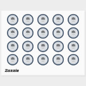 Engineer Afstuderen Ronde Sticker (Vel)