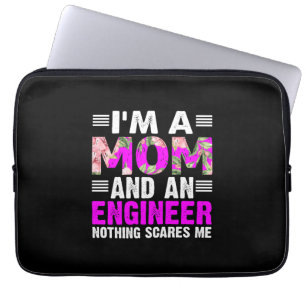 Engineer Art A mama and an Engineer Laptop Sleeve