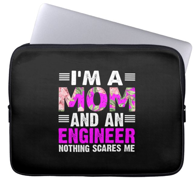 Engineer Art A mama and an Engineer Laptop Sleeve (Voorkant)