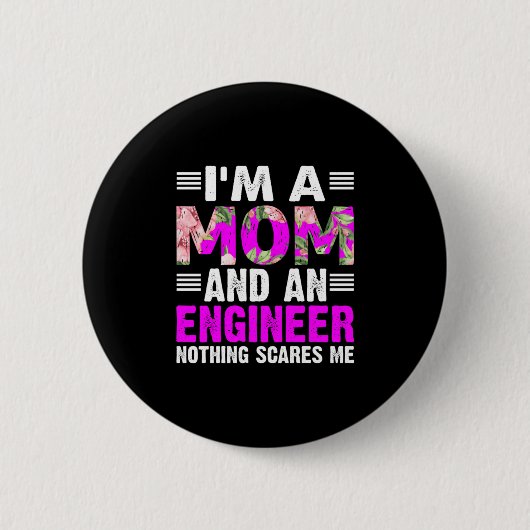 Engineer Art A mama and an Engineer Ronde Button 5,7 Cm (Voorkant)