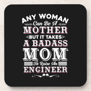 Engineer Art a mama om een ingenieur op te leiden Bier Onderzetter