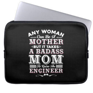 Engineer Art a mama om een ingenieur op te leiden Laptop Sleeve