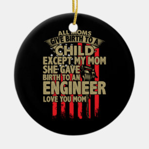 Engineer Art Alle Momen geven geboorte aan een ing Keramisch Ornament