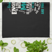 Engineer Art als ingenieur mam Theedoek (Gevouwen)