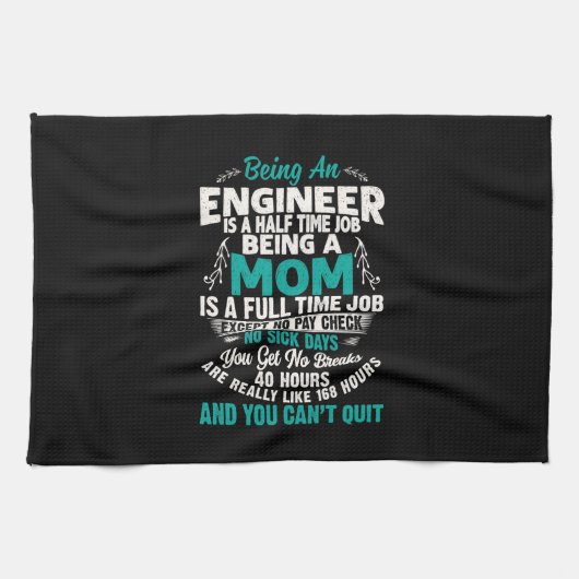 Engineer Art als ingenieur mam Theedoek (Horizontaal)
