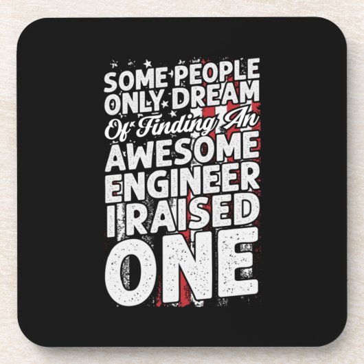 Engineer Art Geweldige engineer Bier Onderzetter (Voorkant)