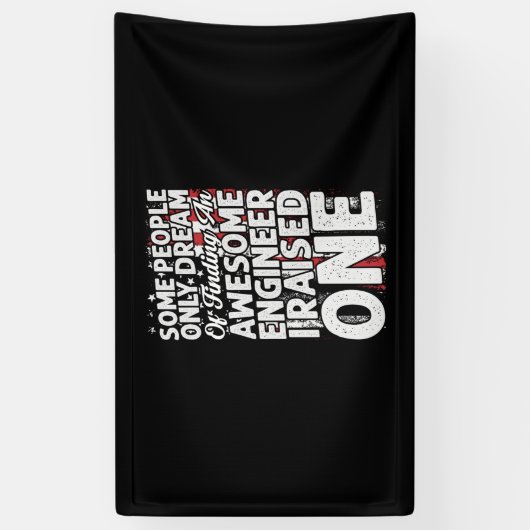 Engineer Art Geweldige engineer Spandoek (Verticaal)