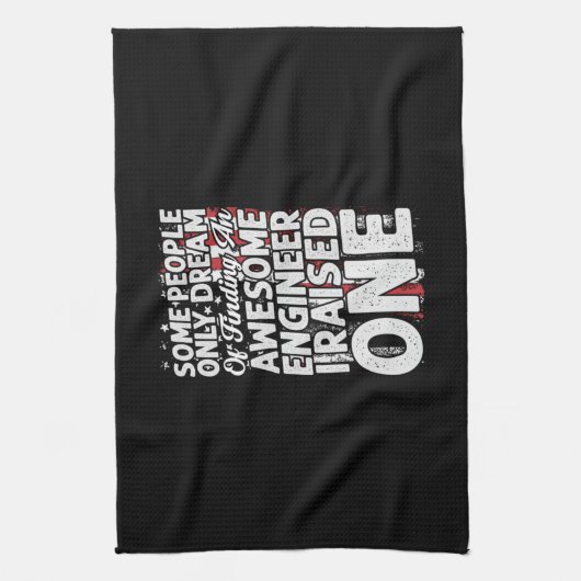 Engineer Art Geweldige engineer Theedoek (Verticaal)