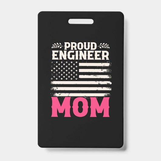 Engineer Art Proud Engineer mama Badge (Voorzijde)