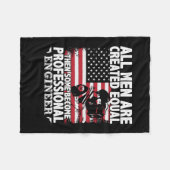 Engineer Art Sommige Mannen worden professioneel e Fleece Deken (Voorkant (Horizontaal))