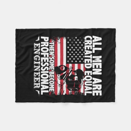 Engineer Art Sommige Mannen worden professioneel e Fleece Deken (Voorkant (Horizontaal))