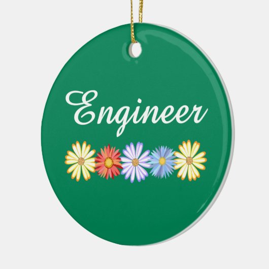 Engineer Asters Keramisch Ornament (Links)