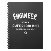 Engineer – Because Superhero Isn’t an Official Job Notitieboek (Voorkant)