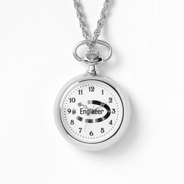 Engineer Black Oval Horloge (Voorkant)