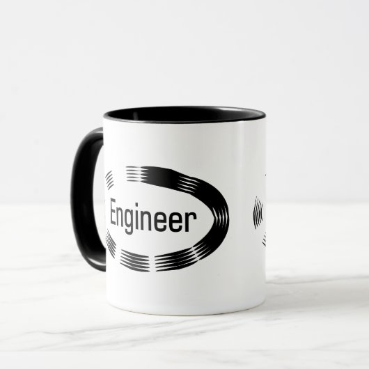 Engineer Black Oval Mok (Voorkant links)