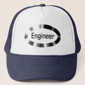 Engineer Black Oval Trucker Pet (Voorkant)
