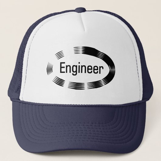 Engineer Black Oval Trucker Pet (Voorkant)