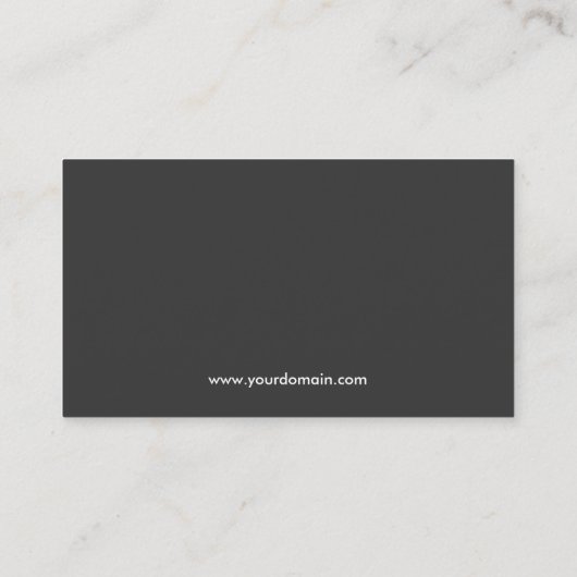 Engineer Black White Minimalist Abstract Modern Visitekaartje (Achterkant)