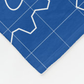 Engineer Blauwdrukstijl Aangepaste monogram Volwas Fleece Deken (Hoek)