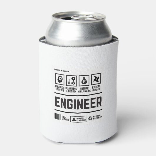 engineer blikjeskoeler (Blikje Voorkant)