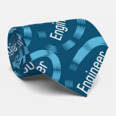 Engineer Blue Oval Stropdas (Opgerold)