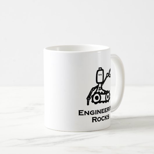 Engineer Bot Engineering Rocks Koffiemok (Voorkant rechts)