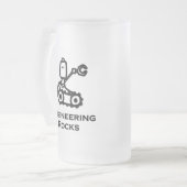 Engineer Bot Engineering Rocks Matglas Bierpul (Voorkant links)
