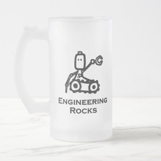 Engineer Bot Engineering Rocks Matglas Bierpul (Links)