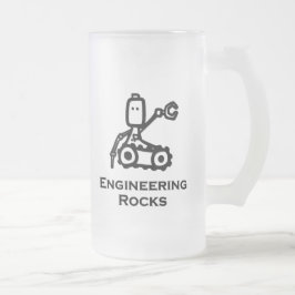Engineer Bot Engineering Rocks Matglas Bierpul