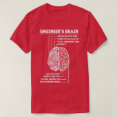 Engineer Brain Funny Engineering T-shirt (Design voorkant)
