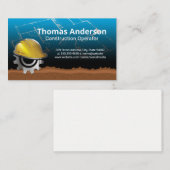 Engineer Builder | blauwdruk van een architect Visitekaartje (Voorkant / Achterkant)