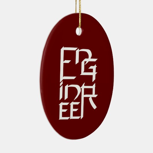 Engineer Character Keramisch Ornament (Rechts)