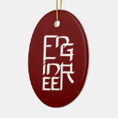 Engineer Character Keramisch Ornament (Links)