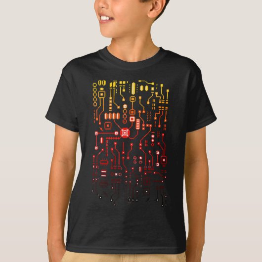 Engineer Computer Circuit Board Engineering CPU Bi T-shirt (Voorkant)