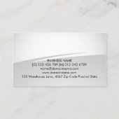 Engineer Computer Technical Professional Zig Zag Visitekaartje (Achterkant)